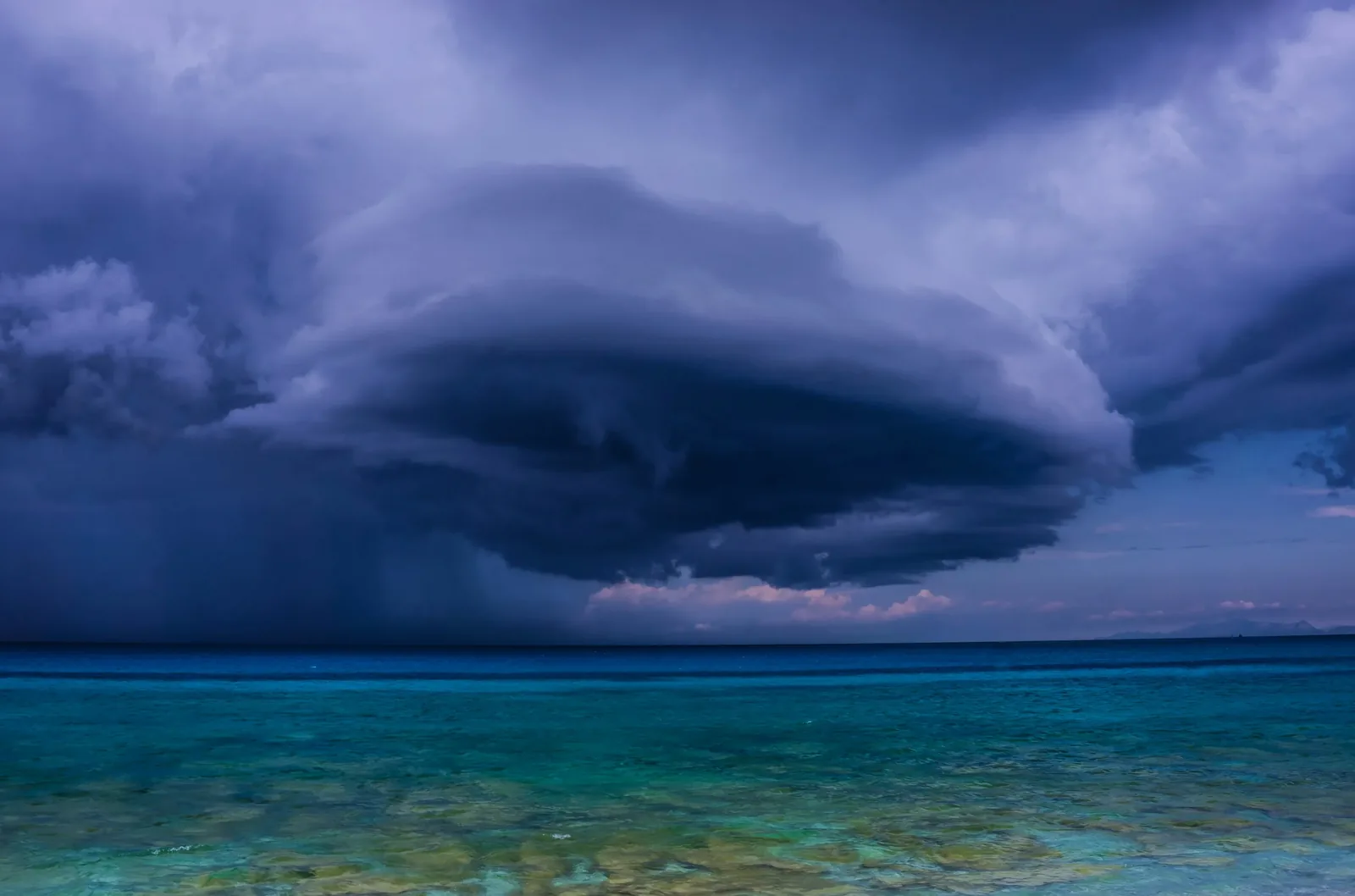 Tropical storm clouds over Louisiana — hurricane season runs June through November
