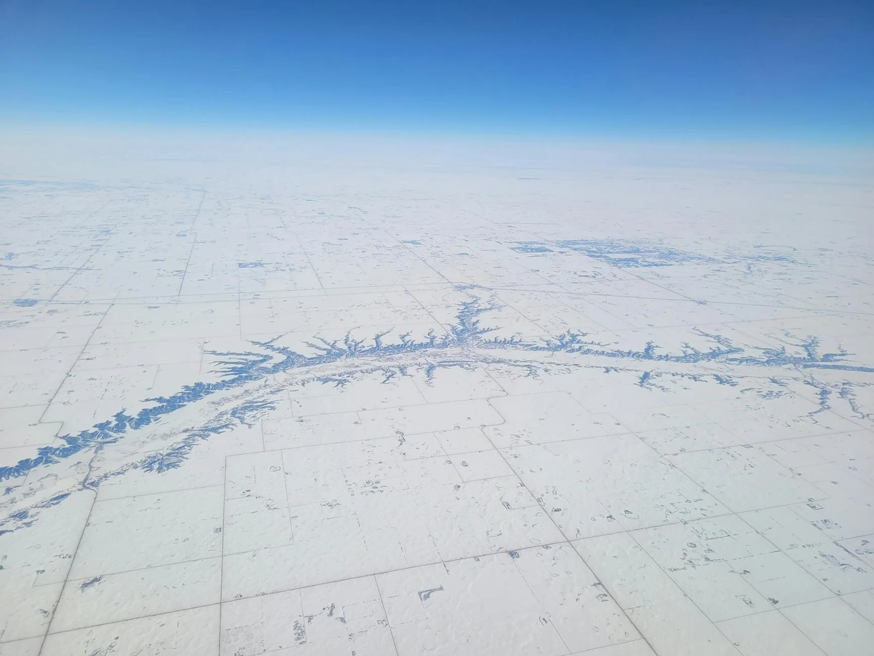 North Dakota winter landscape