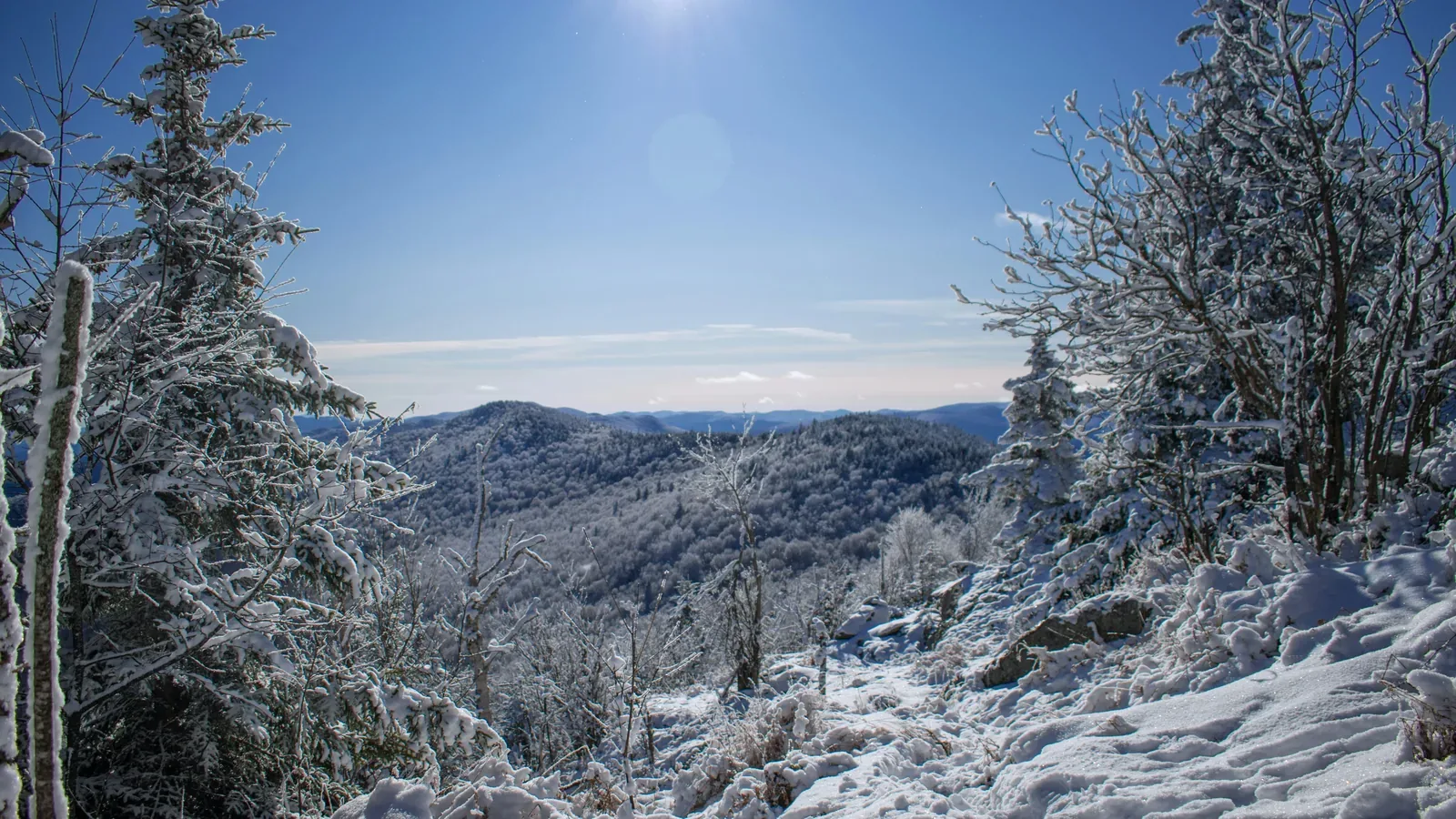Vermont winter landscape